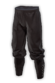 Dunkle gepolsterte Hose