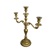 Candélabre Doré (Abîmé)