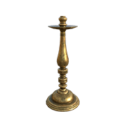 Gold Candle Holder (Cracked)