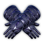Blutgewebte Obsidian-Handschuhe