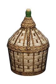 Bouteille en Rotin Tressé